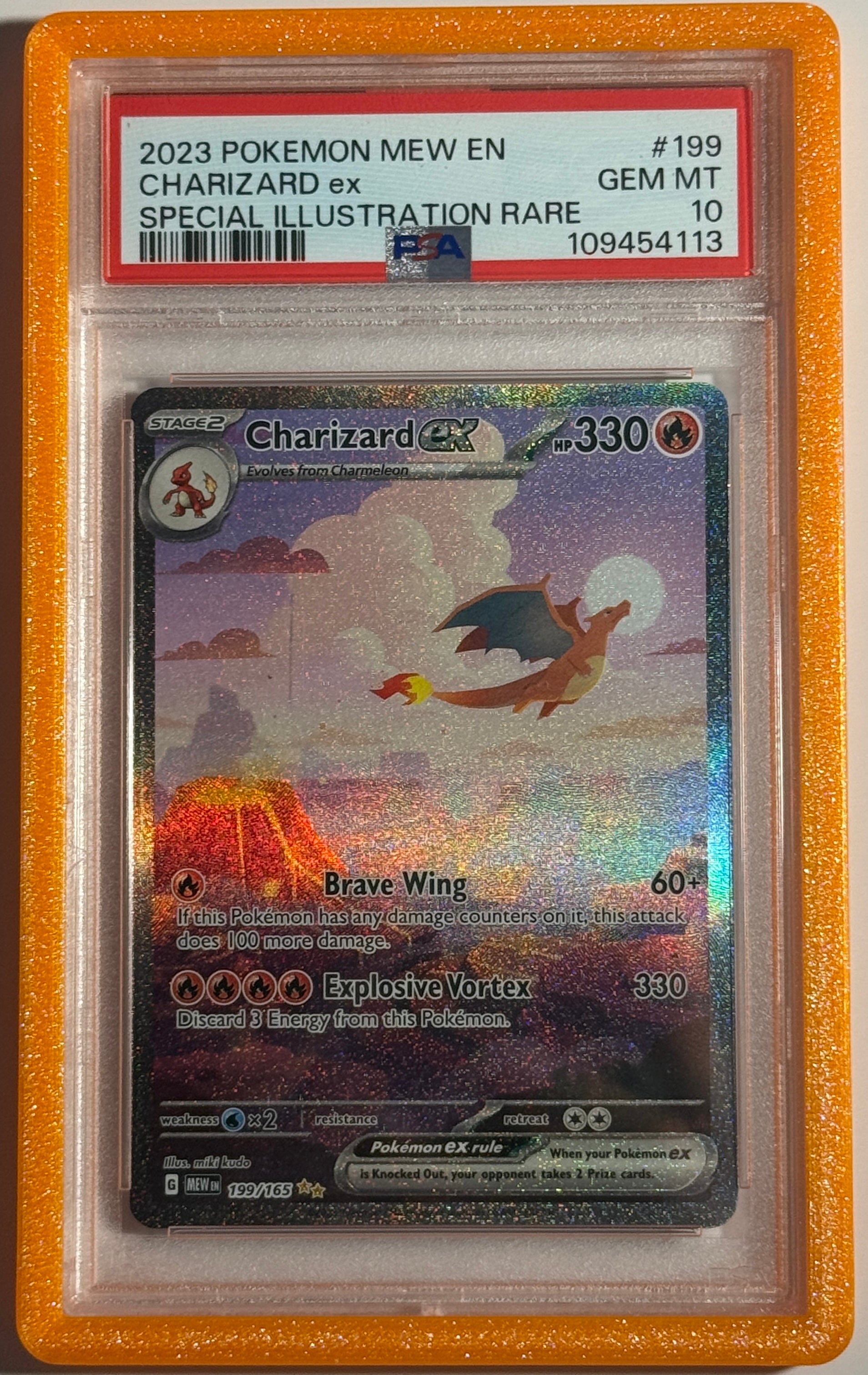 SPARKLY ORANGE GUARD Clays Card Guards SPARKLY ORANGE GUARD Clays Card Guards